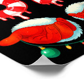 Funny Six Seven 67 Christmas Candy Cane Poster (Ecke)