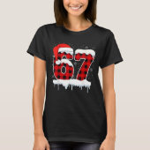Funny Six Seven 67 Christmas Red Plaid Xmas Gen Al T-Shirt (Vorderseite)