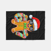 Funny Six Seven 67 Gingerbread Christmas Boys Xmas Fleecedecke (Vorderseite (Horizontal))