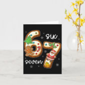 Funny Six Seven 67 Gingerbread Christmas Boys Xmas Karte (Gelbe Blume)