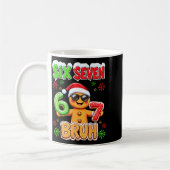 Funny Six Seven 67 Gingerbread Meme Xmas Christmas Kaffeetasse (Links)