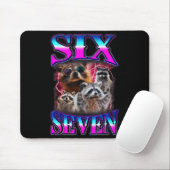 Funny Six Seven 67 Meme 67 Racoon Meme Bootleg Gra Mousepad (Mit Mouse)