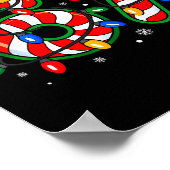 Funny Six Seven 67 Meme 6 7 Christmas Candy Cane B Poster (Ecke)