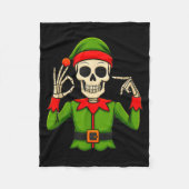 Funny Six Seven 67 Meme 6 7 Christmas Elf Hand Boy Fleecedecke (Vorderseite)