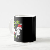 Funny Six Seven 67 Meme 6 7 Christmas Elf Hand Boy Kaffeetasse (Vorderseite Links)