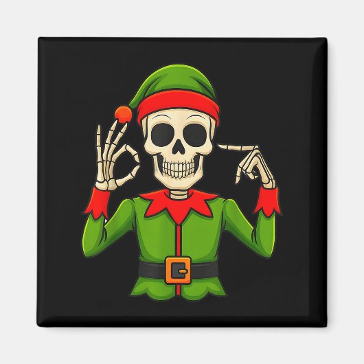 Funny Six Seven 67 Meme 6 7 Christmas Elf Hand Boy Magnet (Vorne)