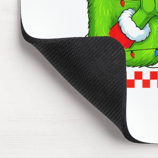 Funny Six Seven 67 Meme 6 7 Christmas Elf Hand Boy Mousepad (Ecke)