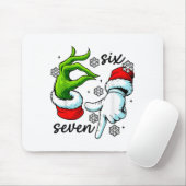 Funny Six Seven 67 Meme 6 7 Christmas Elf Hand Boy Mousepad (Mit Mouse)