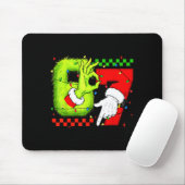 Funny Six Seven 67 Meme 6 7 Christmas Elf Hand Boy Mousepad (Mit Mouse)