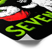 Funny Six Seven 67 Meme 6 7 Christmas Elf Hand Boy Poster (Ecke)