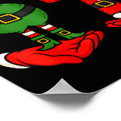 Funny Six Seven 67 Meme 6 7 Christmas Elf Hand Boy Poster (Ecke)