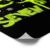 Funny Six Seven 67 Meme 6 7 Christmas Elf Hand Boy Poster (Ecke)