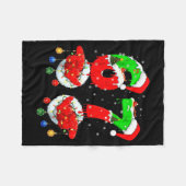 Funny Six Seven 67 Meme 6 7 Christmas Santa Hand B Fleecedecke (Vorderseite (Horizontal))