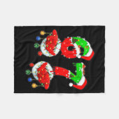 Funny Six Seven 67 Meme 6 7 Christmas Santa Hand B Fleecedecke (Vorderseite (Horizontal))