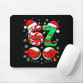 Funny Six Seven 67 Meme 6 7 Christmas Santa Hand B Mousepad (Mit Mouse)