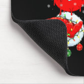 Funny Six Seven 67 Meme 6 7 Christmas Santa Hand B Mousepad (Ecke)