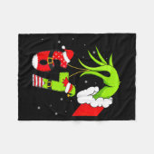 Funny Six Seven 67 Meme 6 7 Elf Santa Christmas Pa Fleecedecke (Vorderseite (Horizontal))