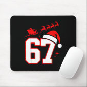 Funny Six Seven 67 Meme 6 7 Elf Santa Christmas Pa Mousepad (Mit Mouse)