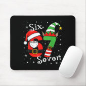 Funny Six Seven 67 Meme 6 7 Elf Santa Christmas Pa Mousepad (Mit Mouse)