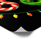 Funny Six Seven 67 Meme 6 7 Santa Christmas Brainr Poster (Ecke)