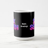 Funny Six Seven 67 Meme Gen Alpha Cool Viral Style Kaffeetasse (Mittel)