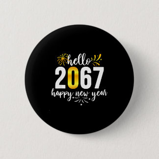 Funny Six Seven 67 Meme Happy New Year  Button