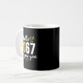 Funny Six Seven 67 Meme Happy New Year Kaffeetasse (Vorderseite Links)