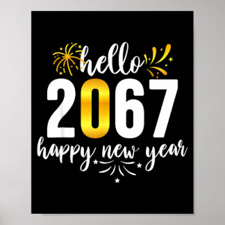 Funny Six Seven 67 Meme Happy New Year  Poster