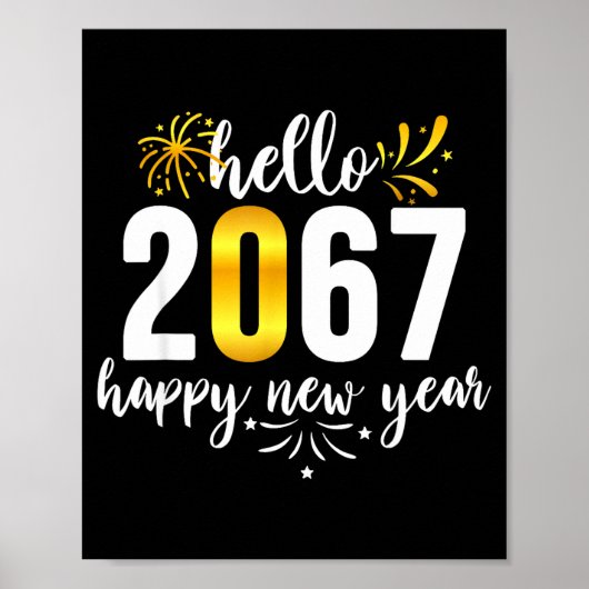 Funny Six Seven 67 Meme Happy New Year Poster (Vorne)
