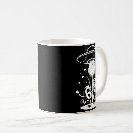 Funny Six Seven 67 Meme Internet Meme Ufo Gen Alph Kaffeetasse (VorderseiteRechts)