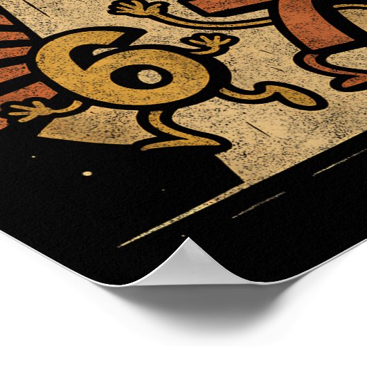 Funny Six Seven 67 Meme Internet Meme Ufo Gen Alph Poster (Ecke)