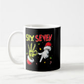 Funny Six Seven 67 Meme Monster Santa Christmas Pa Kaffeetasse (Links)