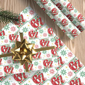 Funny Six Seven 67 Meme Retro Xmas Humor Christmas Geschenkpapier