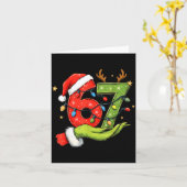 Funny Six Seven 67 Meme Santa Christmas Brainrot P Karte (Gelbe Blume)