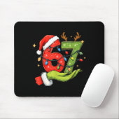 Funny Six Seven 67 Meme Santa Christmas Brainrot P Mousepad (Mit Mouse)