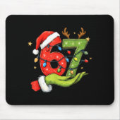 Funny Six Seven 67 Meme Santa Christmas Brainrot P Mousepad (Vorne)