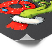 Funny Six Seven 67 Meme Santa Christmas Brainrot P Poster (Ecke)