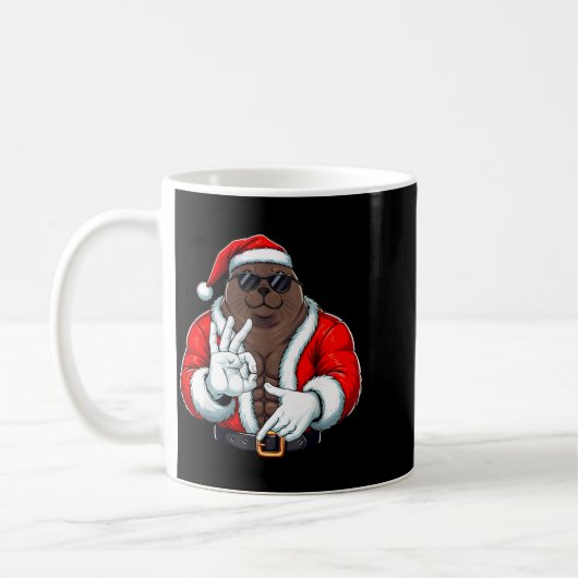 Funny Six Seven 67 Meme Seal Christmas Men Boys Te Kaffeetasse (Links)