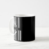 Funny Six Seven 67 Meme Tally Marks 6 7 Numbers Ki Kaffeetasse (Vorderseite Links)