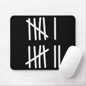 Funny Six Seven 67 Meme Tally Marks 6 7 Numbers Ki Mousepad (Mit Mouse)
