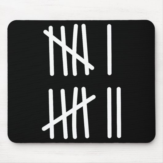 Funny Six Seven 67 Meme Tally Marks 6 7 Numbers Ki Mousepad (Vorne)