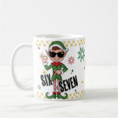 Funny Six Seven 67 Meme Xmas Elf Holiday Humor Kaffeetasse (Links)