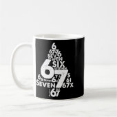 Funny Six Seven 6 7 Christmas Tree Meme Christmas Kaffeetasse (Links)