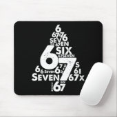 Funny Six Seven 6 7 Christmas Tree Meme Christmas Mousepad (Mit Mouse)