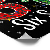 Funny Six Seven 6 7 Meme 67 Christmas Leopard Xmas Poster (Ecke)