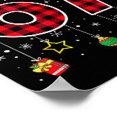 Funny Six Seven 6 7 Meme 67 Christmas Red Plaid Xm Poster (Ecke)