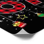 Funny Six Seven 6 7 Meme 67 Christmas Red Plaid Xm Poster (Ecke)