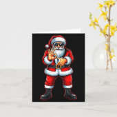 Funny Six Seven 6 7 Meme 67 Santa Christmas Men Bo Karte (Gelbe Blume)