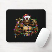 Funny Six Seven 6 7 Meme Bigfoot Christmas Lights Mousepad (Mit Mouse)