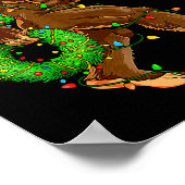 Funny Six Seven 6 7 Meme Bigfoot Christmas Shirts Poster (Ecke)